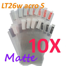 10pcs Matte screen protector anti glare phone bags cases protective film For SONY LT26w Xperia acro