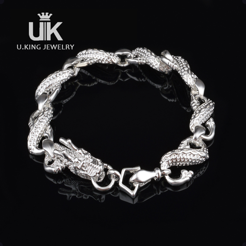 925 sterling pria perak gelang naga gelang untuk pria 925 sterling pria perak gelang naga gelang untuk pria