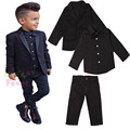 American Fashion Little or Big Boys 3 8Years Clothing Suits Long Sleeve Shirt Jeans Jacket 3pcs