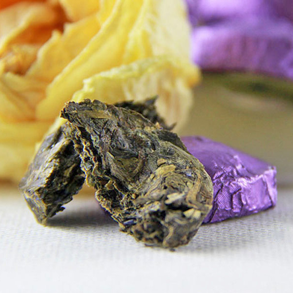 500g 100 pieces Lavender flavor bowl shaped compressed puer ripe tea
