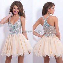 Vestido Festa Curto Beaded Crystal Dress Short Special Occasion Dresses Womens Dresses Cocktail Party