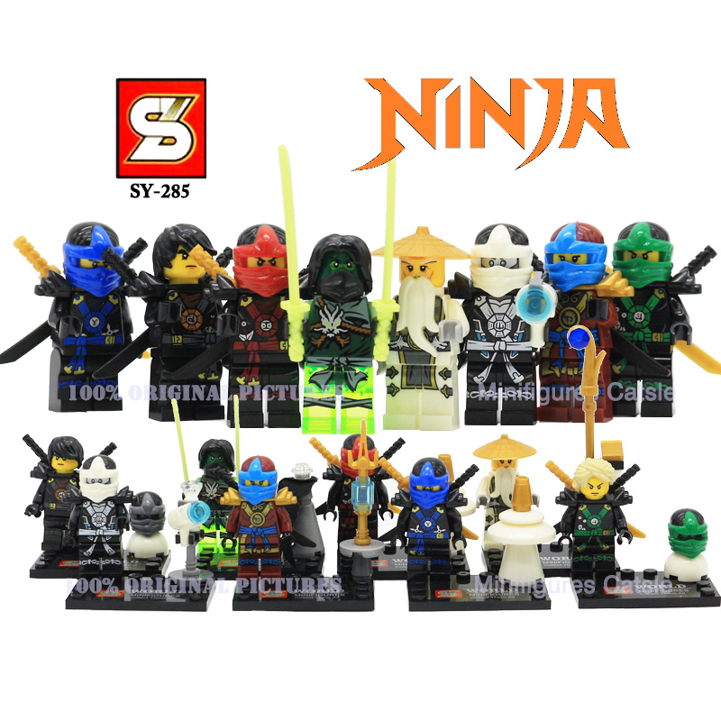 New Arrival SY285 8Pcs Ninjago Kai Ninja Minifigures Building Blocks Set Model Bricks Toys Aciton Figures VS Star Wars Avengers