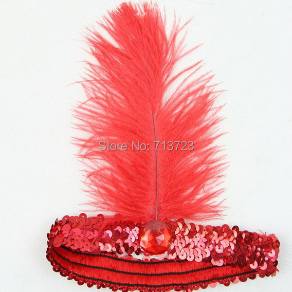 ostrich feather headbands 0811A