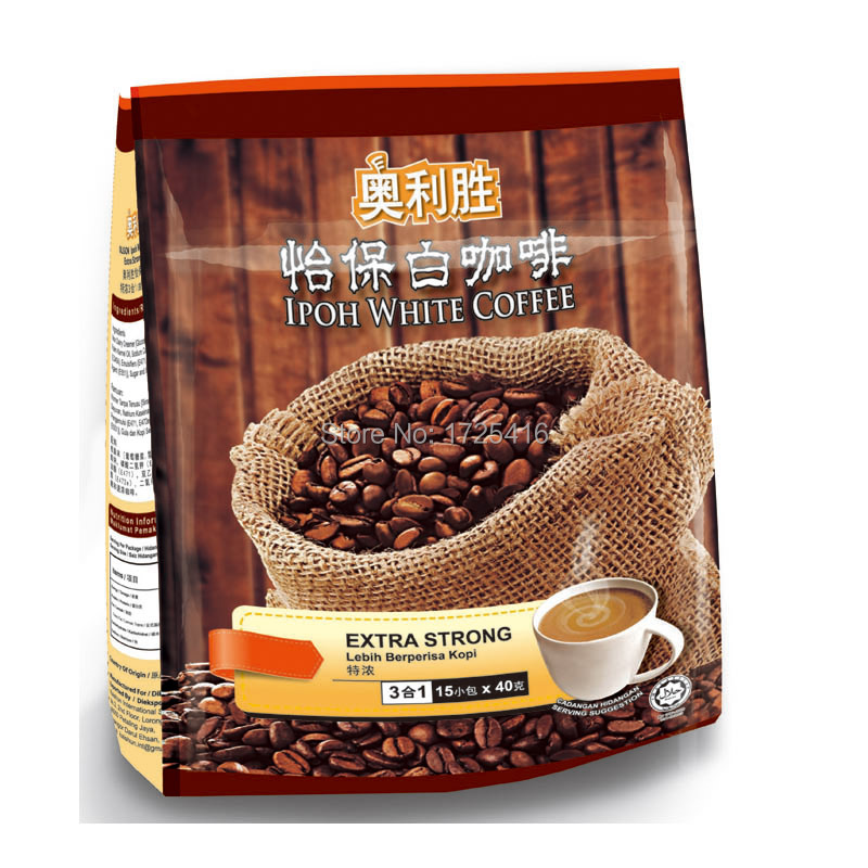 Imported white coffee Malaysia Ipoh Olivier wins triple espresso instant white coffee free shipping
