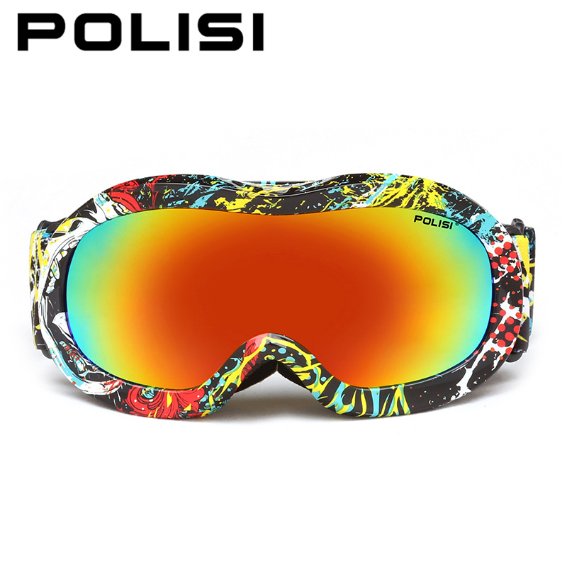 POLISI Polarized Children Kids Ski Goggles Winter Outdoor Sports Skiing Snowboarding Glassses Gafas Motocross Protective Eyewear