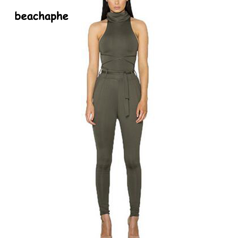 Polyester 2015 summer style women jumpsuit Brand new long pants