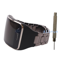 Black Metallic Replacement Wristband Fitness Bracelet Strap For SAMSUNG Gear S R750 Steel belt (No tracker) Just 1 week