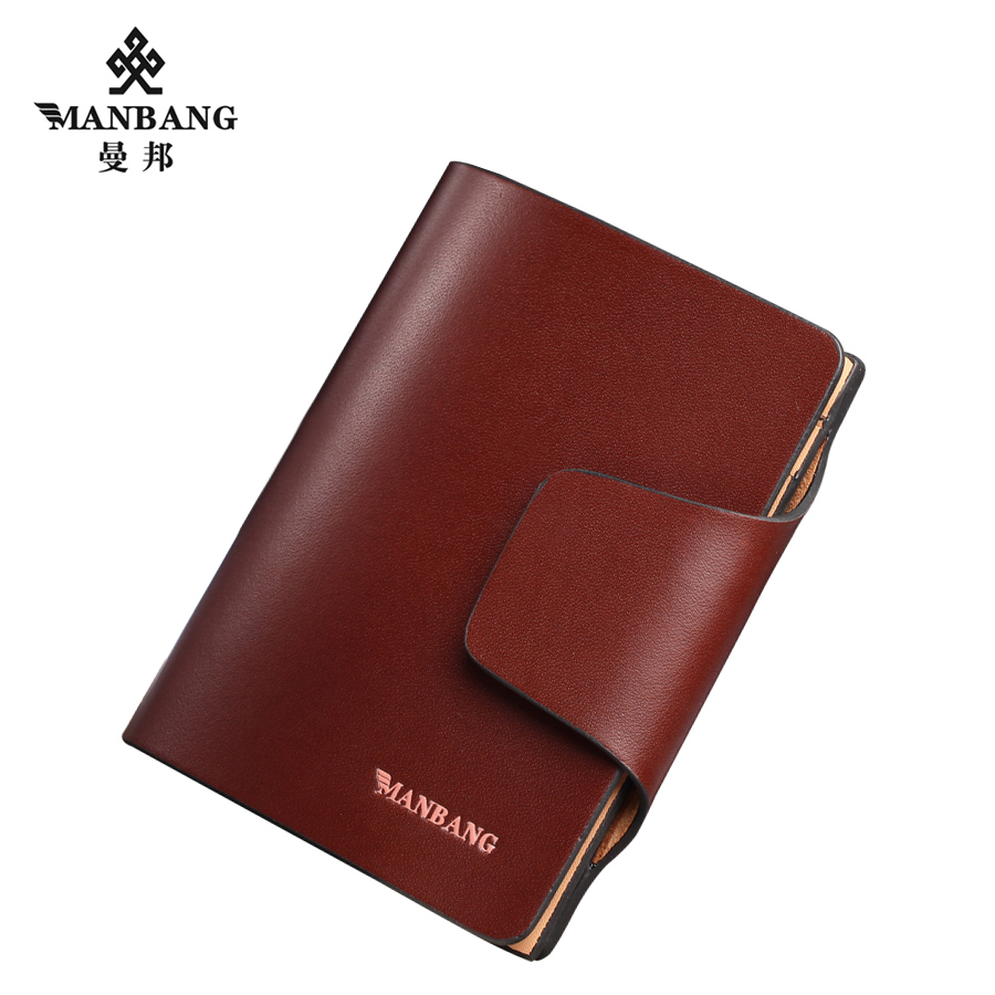 Young men short Wallet Purse mambang Korean men's leather imported genuine leather wallet vertical section