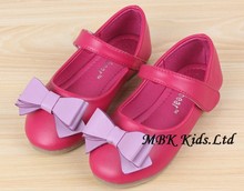 Girls Shoe PU Double Bow Shoelaces Alovbear Children Shoes Beige Pink Blue Kids Shoes For Spring