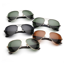 Men Pilot Polarized Sunglasses Soft Temples TR Material Drive Steampunk Goggles Sunglasses Mens Brand Designer With Box