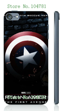 Mobile Phone Case Retail 1pc Captain American Logo Movie Protective White Hard Case Cover For ipod touch 5 5th Free Shipping
