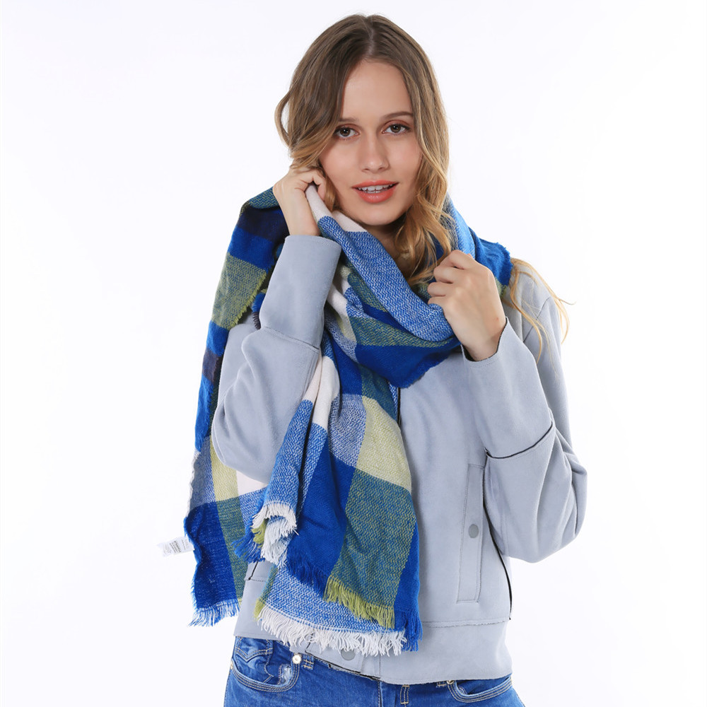 2015 Hot Sale High Quality Thick Tassel Fashion Brand Blanket Shawl Winter Autumn Warm Soft font