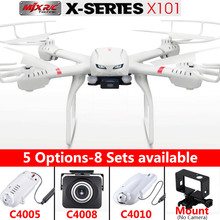 Quadcopter MJX X101 Drones 2.4g 6-axis Rc Helicopter Drone with Gimble can Add C4005 C4010 C4008 FPV Wifi Camera Hd Vs dji Dron