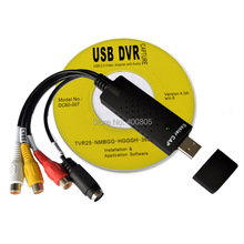 Dropshipping New USB 2.0 Easycap dc60 tv dvd vhs video Capture adapter card Audio AV Capture — free shipping