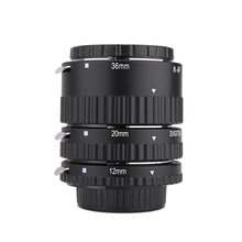 black Metal Mount Auto Focus AF Macro Extension Tube/Ring for Kenko Canon EF-S Lens T5i T4i T3i T2i 100D 60D 70D 550D 600D 6D 7D