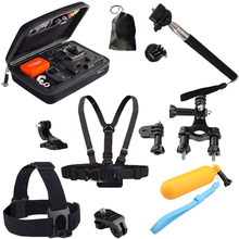 Gopro Accessories Case Monopod Tripod Float Bobber Chest head strap Go pro 3 Gopro Hero 4 3 SJ4000 Xiaomi yi Camera Accessories