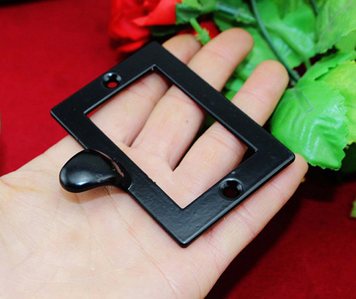 73x62mm Black Large Metal Tags Frames Holder Gift Box Tag Card