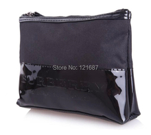 Black Medium Large capacity cosmetic wash bag cosmetic bag hand bag Cosmetic Cases