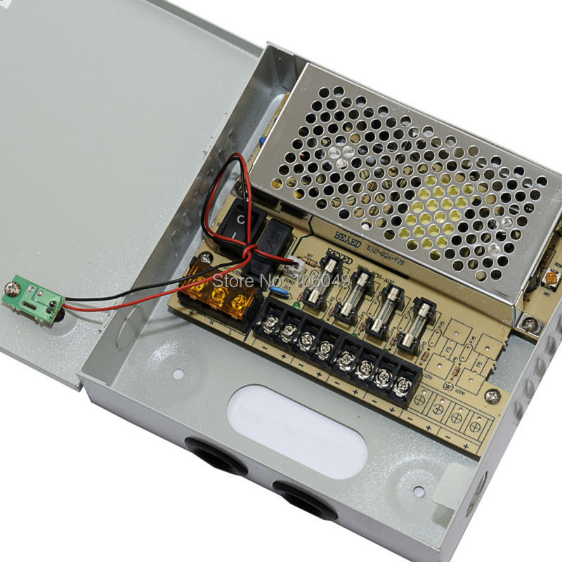 4ch dc12v 5a 60w switching power supply box 4 channel port cctv ptc fuse distributed power 4ch dc12v 5a 60w switching power supply box 4 channel port cctv ptc fuse distributed power