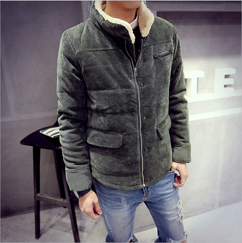 2015 Men s thick winter coat jacket men s winter clothes winter jacket collar FZ034