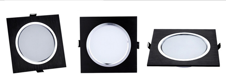 Description Picture 4 of item2.5inch Downlight LED 6w 9w 12w 220v Nature White Square Recessed LED Lamp Spot Light for Living Room Foyer Bedroom Kitchen