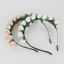 1PC Wedding Prom Hair Accessories Flower Garland Floral Bridal flower headband Hairband