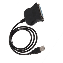 1Pcs USB to 25 Pin DB25 Parallel IEEE 1284 Printer Cable Adapter Cord Converter DropShipping
