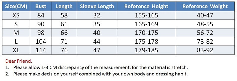 Size Table-1