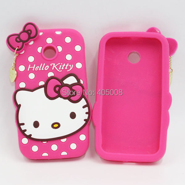 Moto E Hello Kitty Phone Back Rubber Cases Covers For Motorola Moto E ...