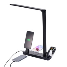 Newest Functional Mobile Phone Smart Watch Charging Dock Station Desk Lamp and Wireless Charger For All Qi Enabled Devices
