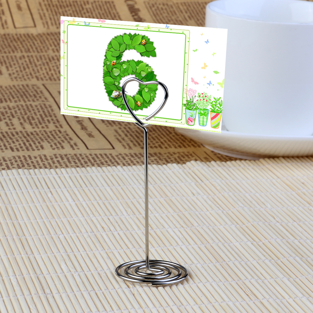 10pcs Place Card Holder Heart Shape Wedding Table Decoration Wedding Look