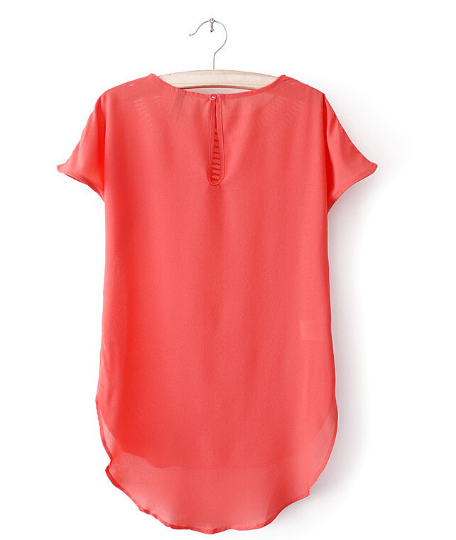 2015 Summer Sexy Women Tops Tees Loose women blouse shirts Chiffon Blouses Plus Size Female Shirts blusas (26)