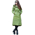 Europe 2016 Winter Big yards Women Coat Super Slim Leisure Long Warm Duck Down Jacket Hooded