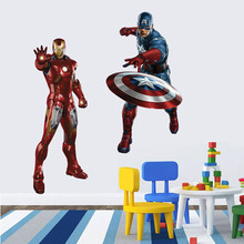 new The Avengers Iron Man 3d wall stickers home decor for kids rooms decor art mural decals modern removable pvc sticker