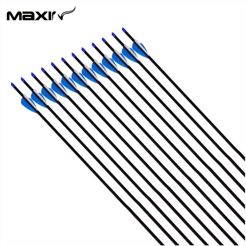 Maxin New Arrival 12X 4 2mm Inner Diameter Archery Carbon Arrows 32 81cm Length Arrow Carbo