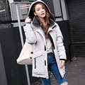 2016 Fashion Winter Cotton Zipper Jacket Women Slim Thick Female Hooded Coat Warm Long Women coat