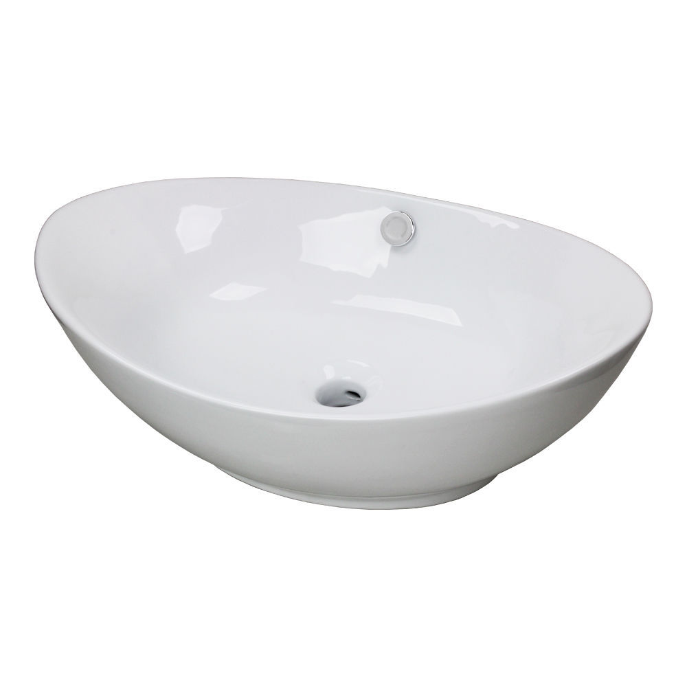 NEW-Egg-Porcelain-Ceramic-Bathroom-Vessel-Vanity-Sink-Basin-Faucet ...