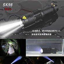 New 2015 practical 2000 Lumens High Power Torch Zoomable LED Flashlight Torch light camp 5-mode tactical Flashlight
