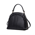 Woven Pattern Ornament Shell Bag Women Solid Color Shoulder Bag Trendy Casual Backpacks Multi purpose Bag