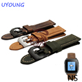 Genuine Leather Watchband 22mm For Pebble Time Steel Smart Watch High Quality Scrub Leather Strap