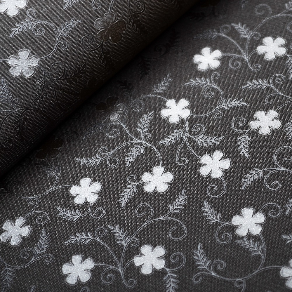 Online kopen wholesale zwart wit bloemen behang uit china zwart ...