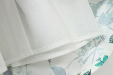 Spring Autumn new arrive models children dress tree branch and bird printing long sleeve kids dresses