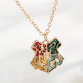 Hogwarts School of Witchcraft and Wizardry divisa necklace Hogwarts School Badge pendant necklace jewelry
