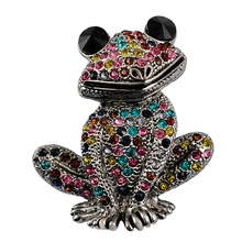 Free shipping mixed color rhinestone brooch wedding brooch female frog fashion jewelry good gift