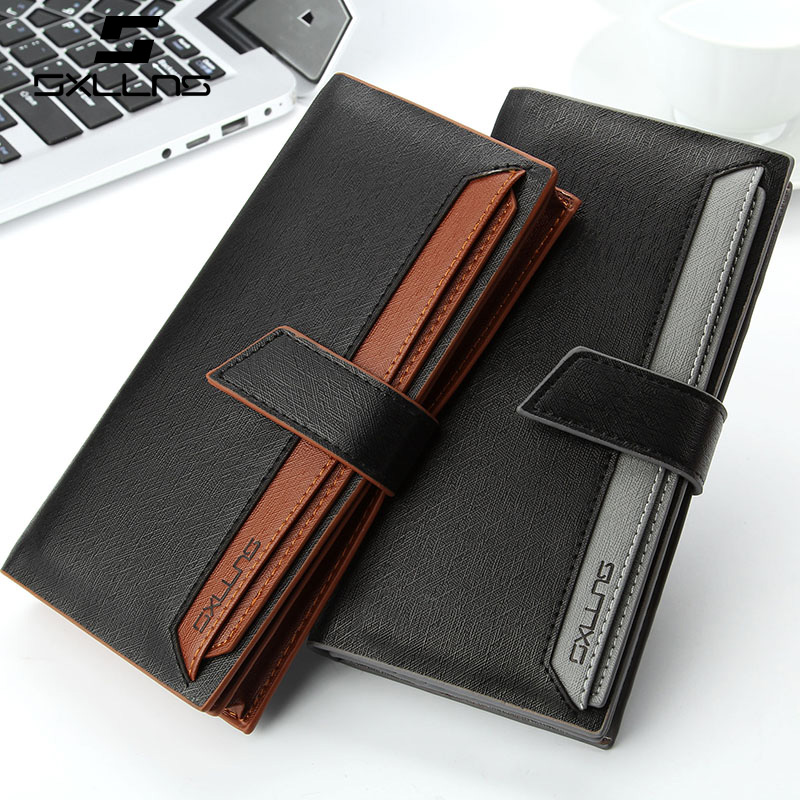 Sxllns2015 men's wallet Korean fashion handbags large business genuine Long Wallet