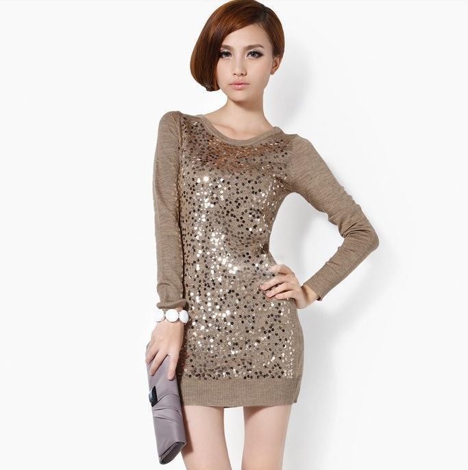 2015-Fashion-Sequins-New-Autumn-Spring-Kroean-Paillette-Long-Slim-Knitted-Pullover-Women-Dress-Clothes-Paillette17434657255253548425