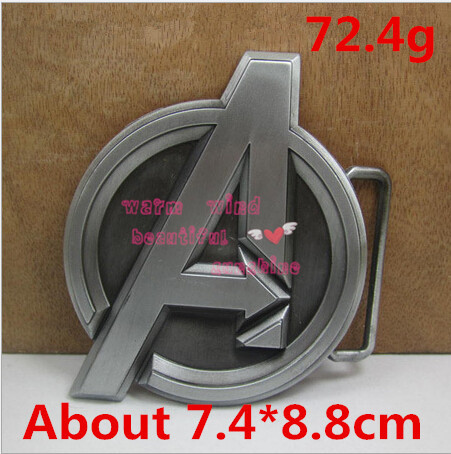New 1PC Free shopping Hot silver Fashion Movie Avengers Super Heroes Mens Vintage Western Belt Buckle