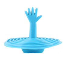 1pc Sink Plug Bathtub Stopper Lovely Hand Shape Rubber Sink Plug Bathroom Accessories Hotel Kitchen Home Products Decoration