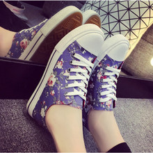 2015 New Desigual Lace Up Women Sneakers Flower Low Top Flats Canvas Shoes Comfortable Girl Sneakers