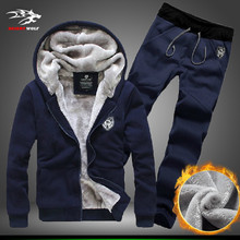 2016 New Men’s Hoodies Coat Plus Size 3XL Warm Inner Mens Coat Winter Men Solid Hoodies Sweatshirts
